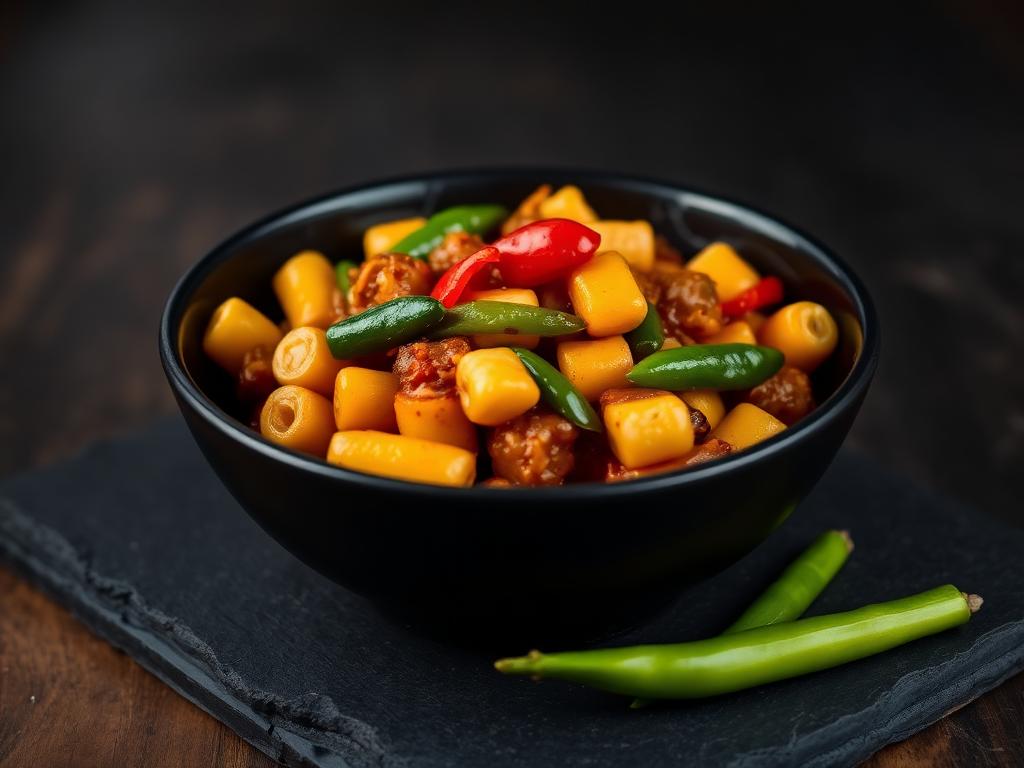 Oyster Baby Corn Chilly