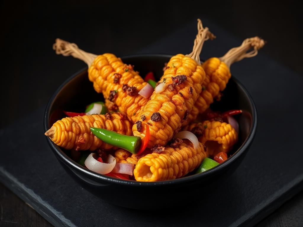 Peri Peri Baby Corn