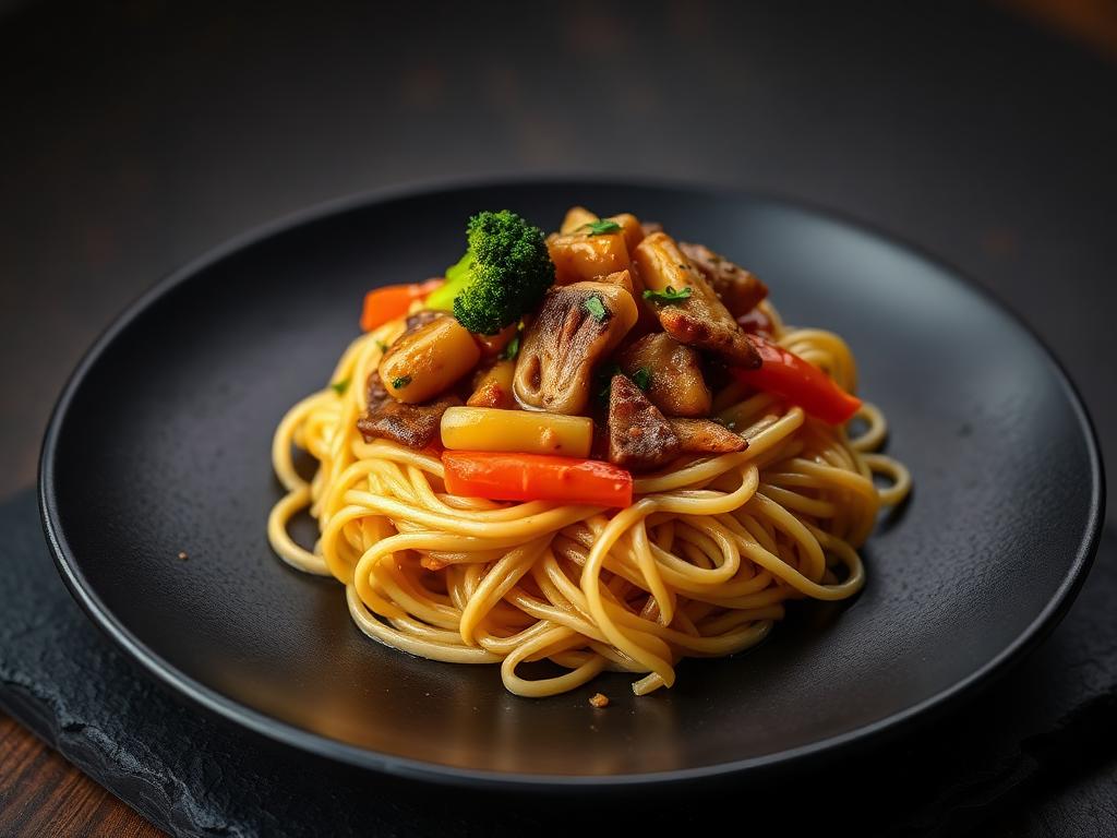Exotic Pan Noodles (with Gravy)