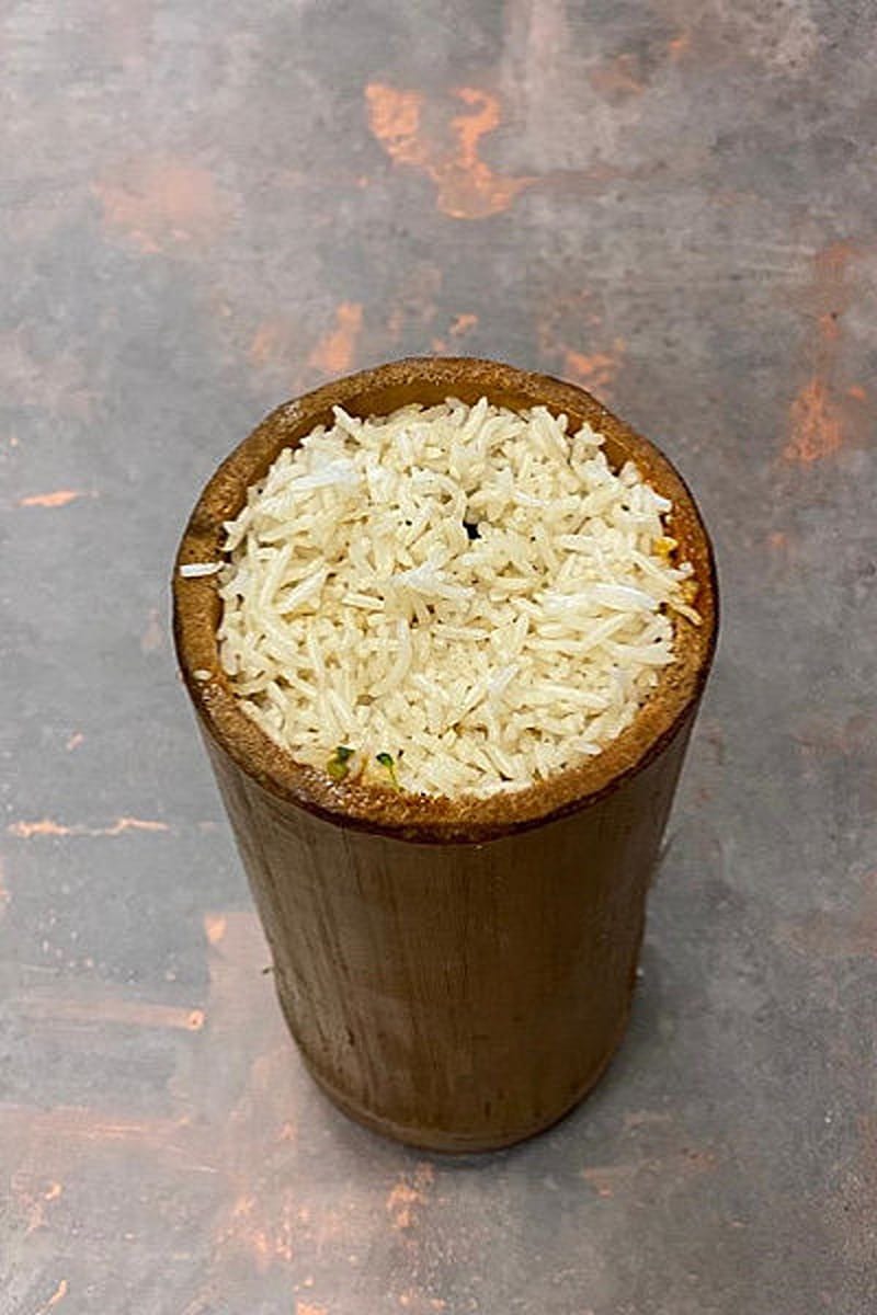 Bamboo Rice with Gravy