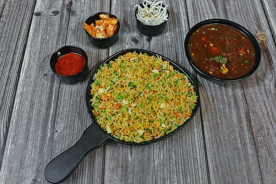 Veg. Khasa Rice with Gravy